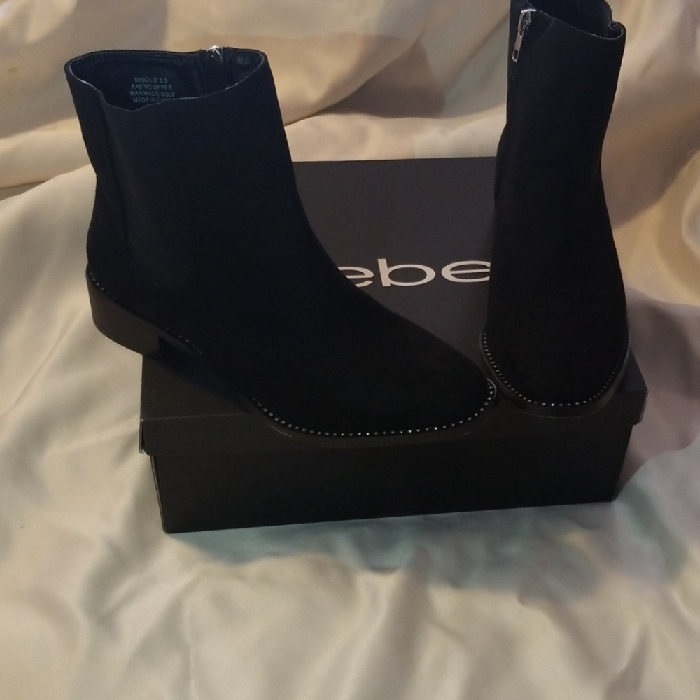 Bebe suede booties